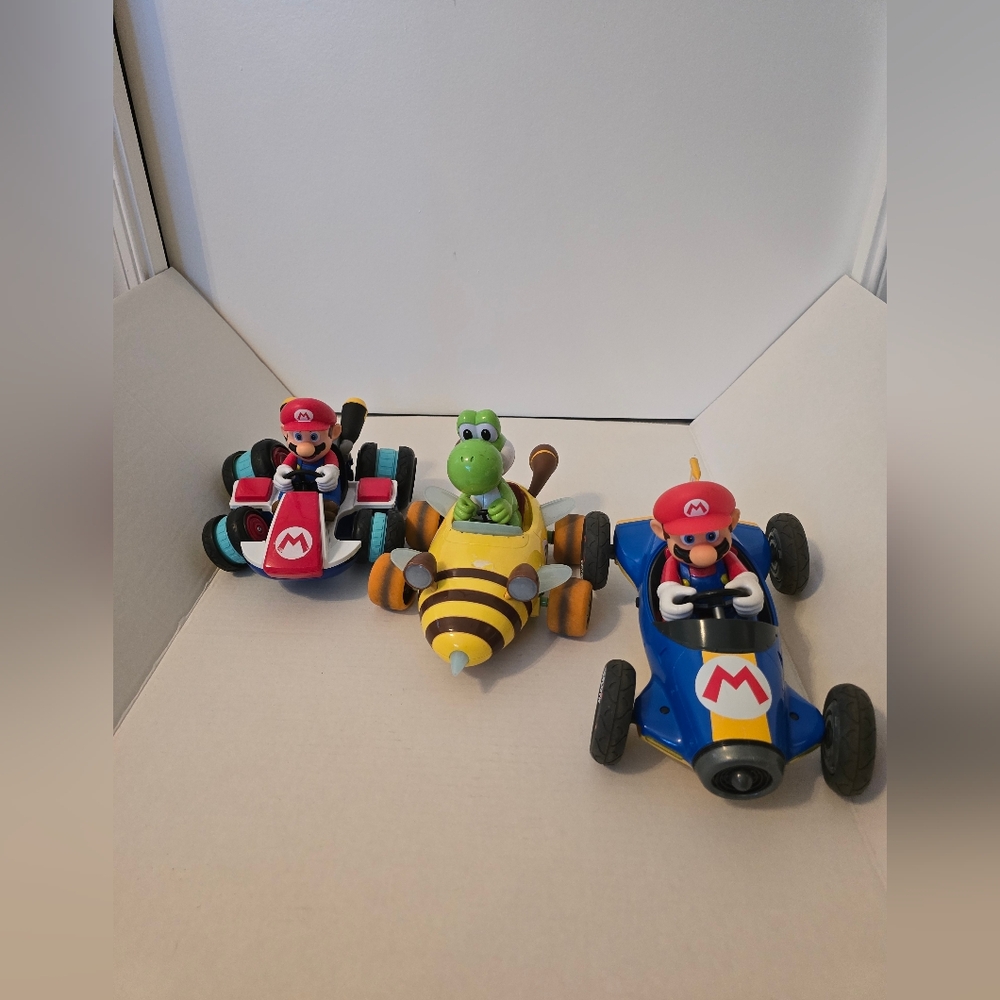 Super Mario Kart RC Antigravity Lot of 3 NO REMOTES